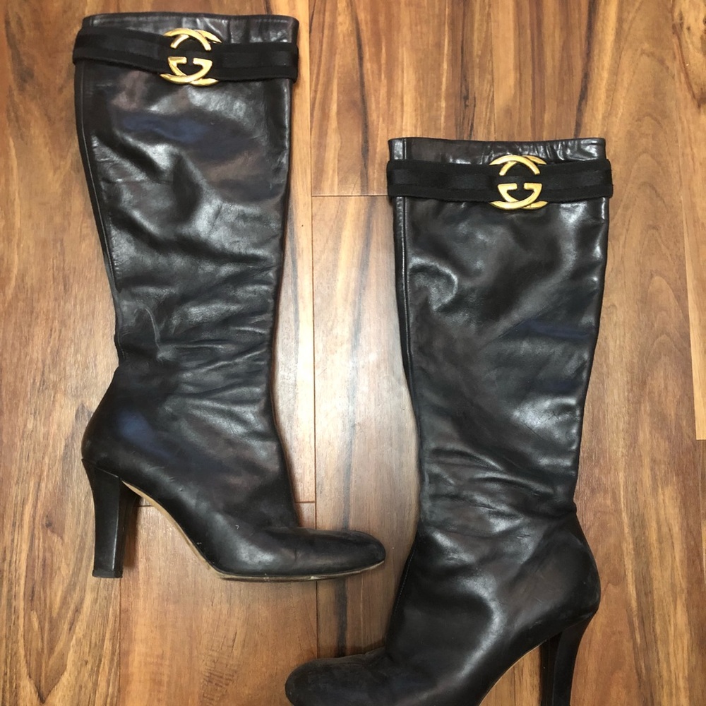 Gucci Leather Boots